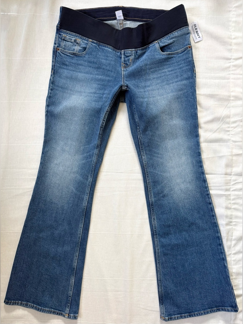 NWT Old Navy Maternity Front Low Panel Flare Leg Jeans